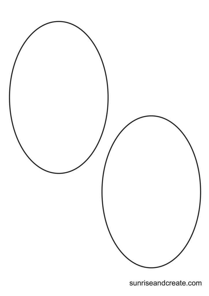oval shapes printable oval shapes printable