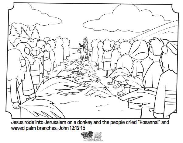palm sunday coloring page printable palm sunday coloring page printable