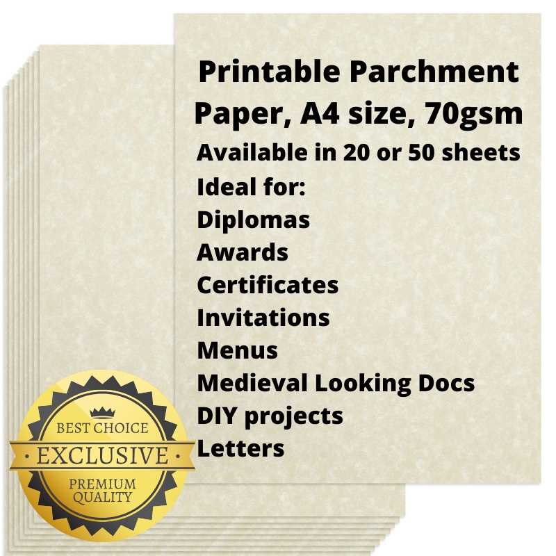 parchment paper printable