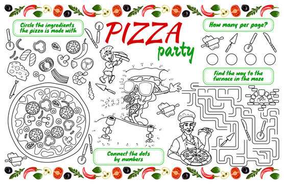 pizza coloring pages printable