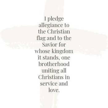 pledge to christian flag printable