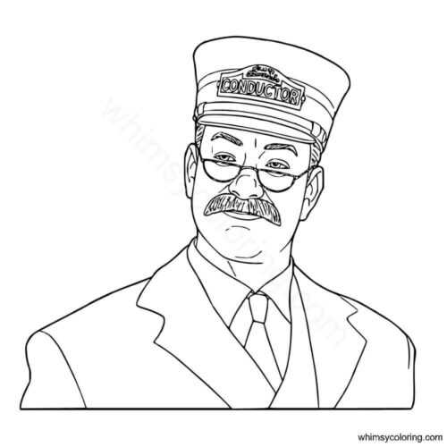 polar express coloring pages printable