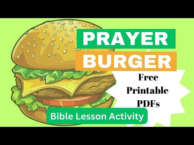 prayer sandwich printable