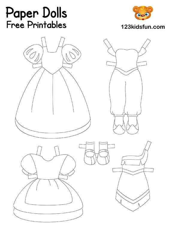 princess dress up printable princess dress up printable