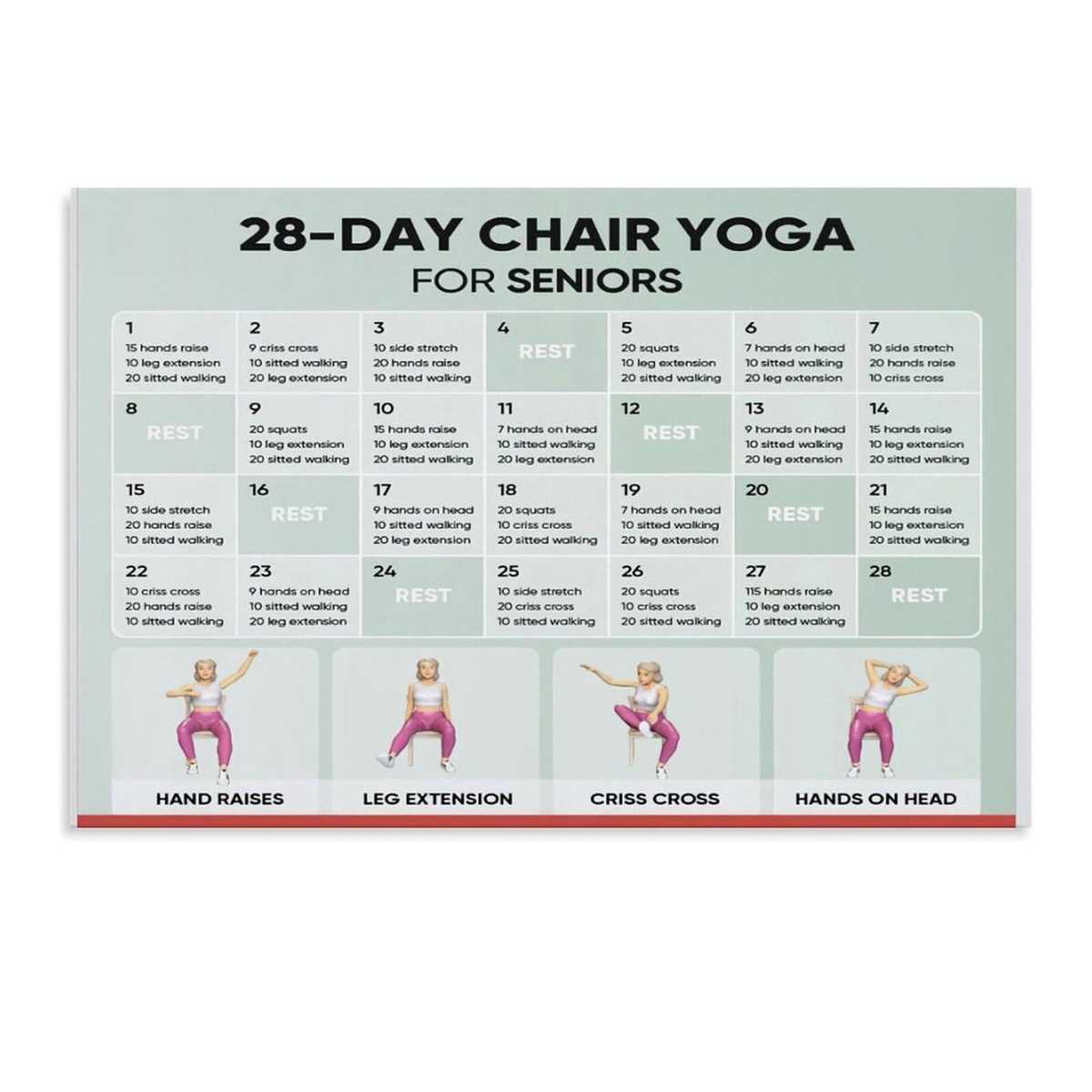 printable 28 day chair yoga printable 28 day chair yoga