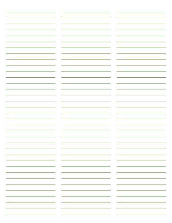printable 3 lined paper