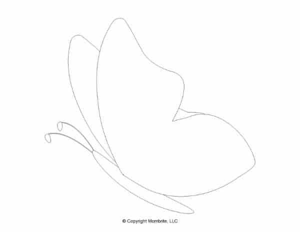 printable 3d butterfly template