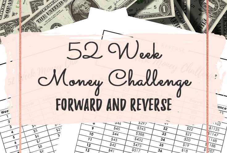 printable 52 week savings challenge