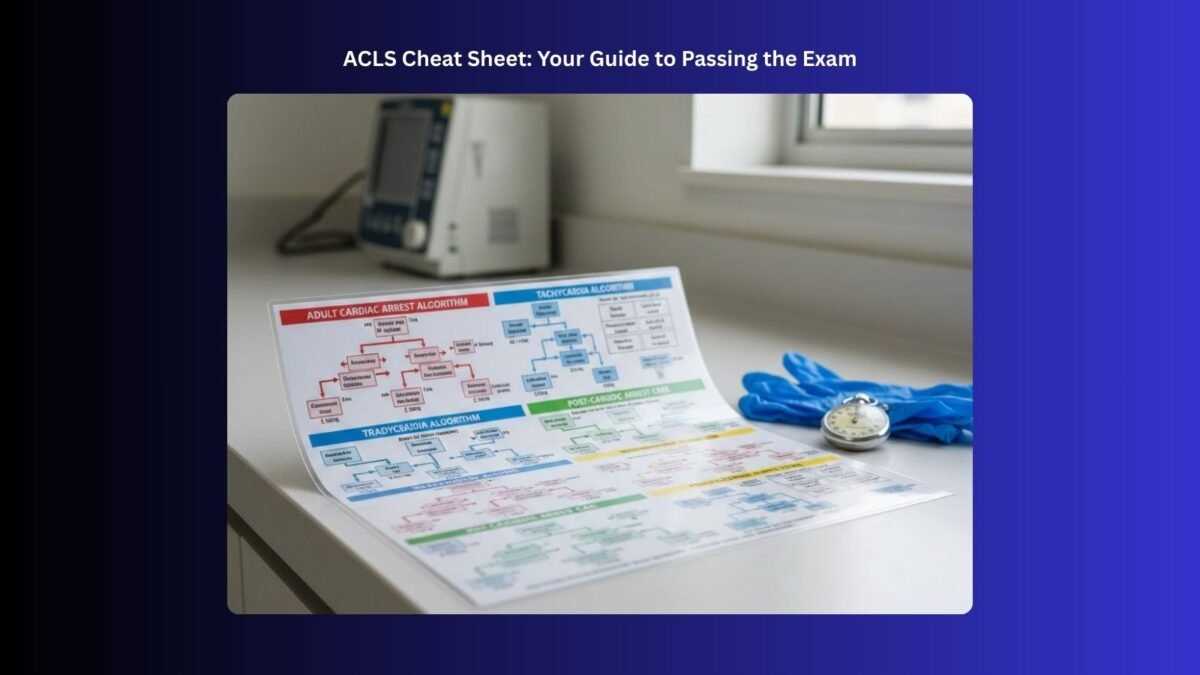printable acls cheat sheet