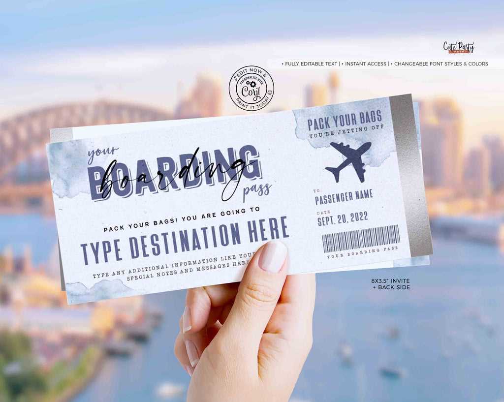printable airline ticket template