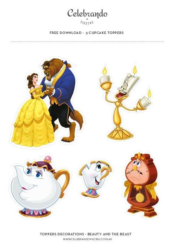 printable beauty and the beast characters printable beauty and the beast characters