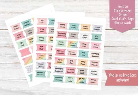 printable bible tabs free
