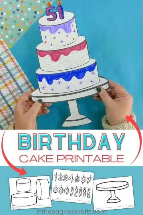 printable birthday cake