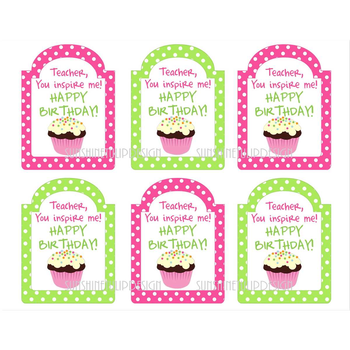 printable birthday tag