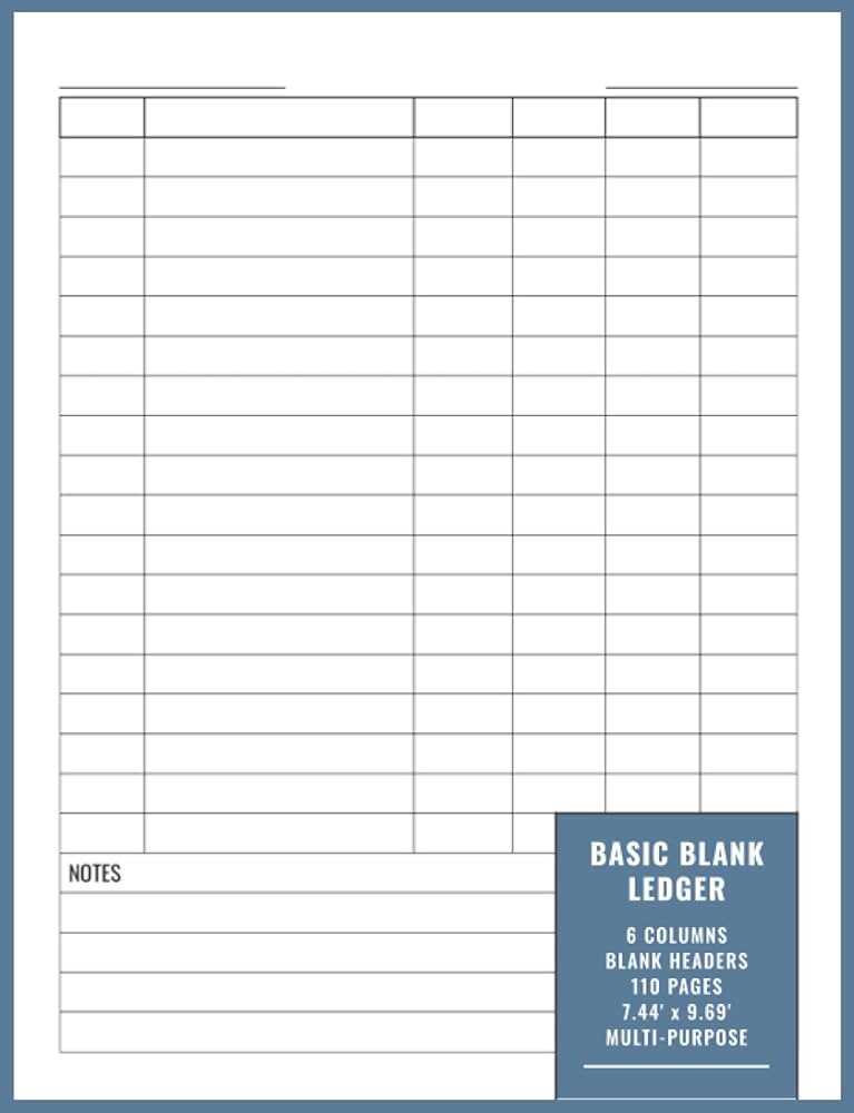 printable blank ledger template