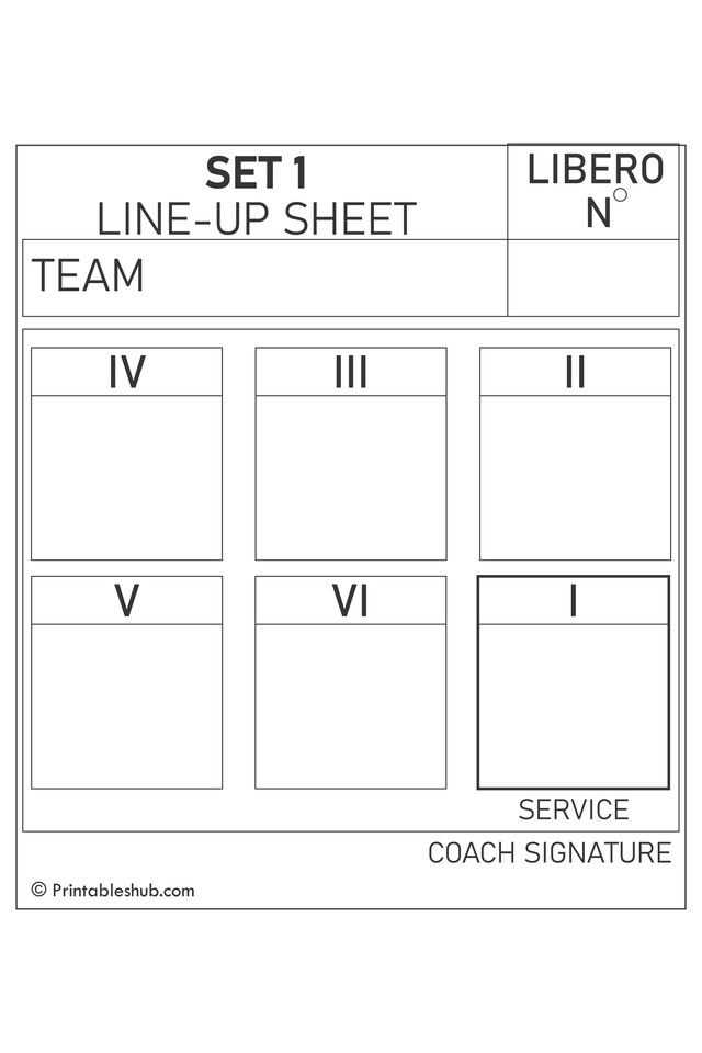 printable blank volleyball court rotation sheets