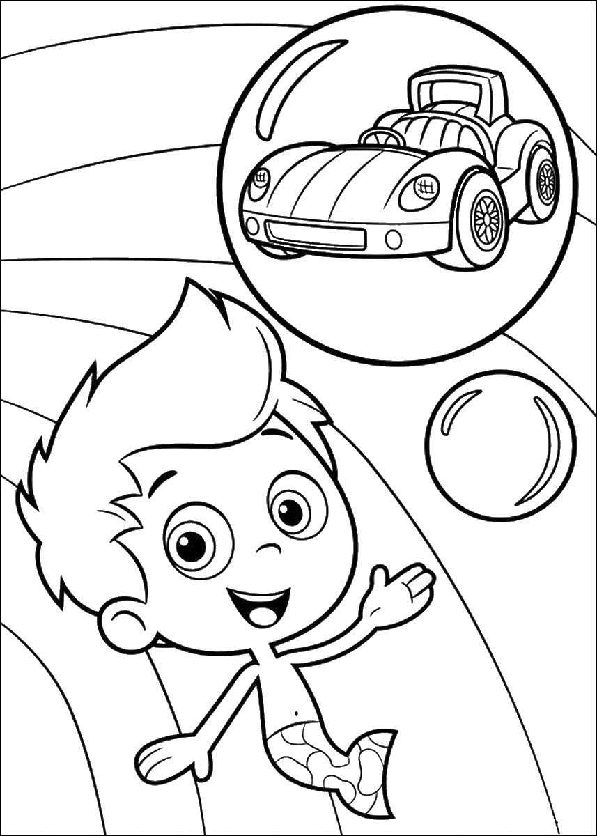 printable bubble guppies coloring pages