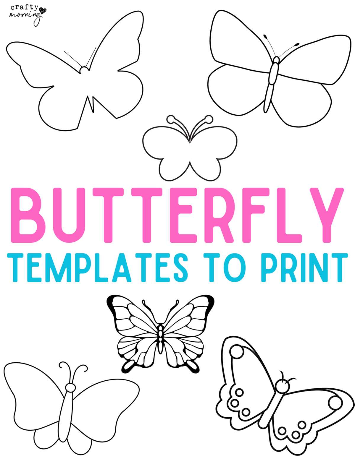 printable butterfly pictures print