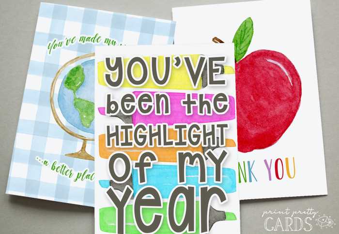 printable cards for teachers