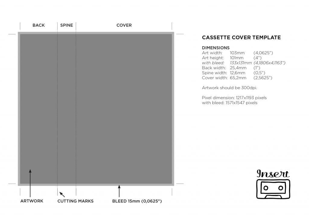 printable cassette label template