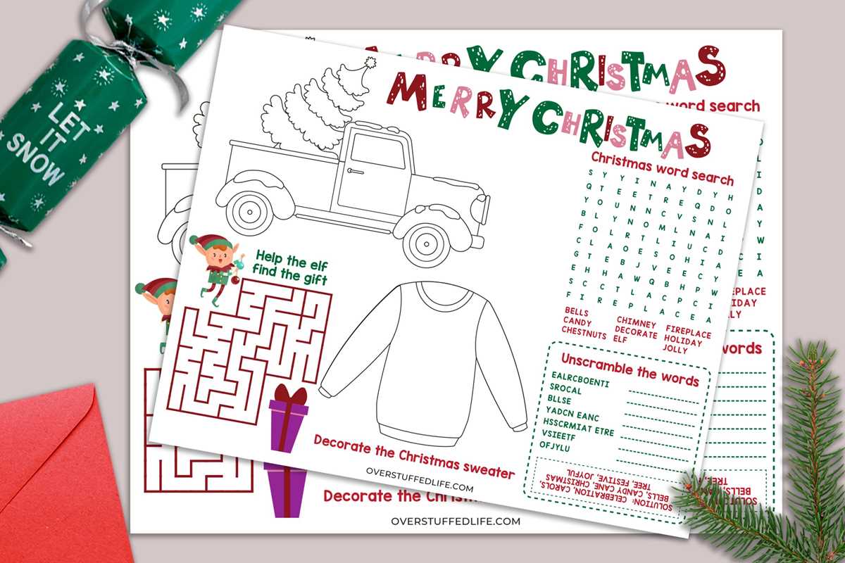 printable christmas fun