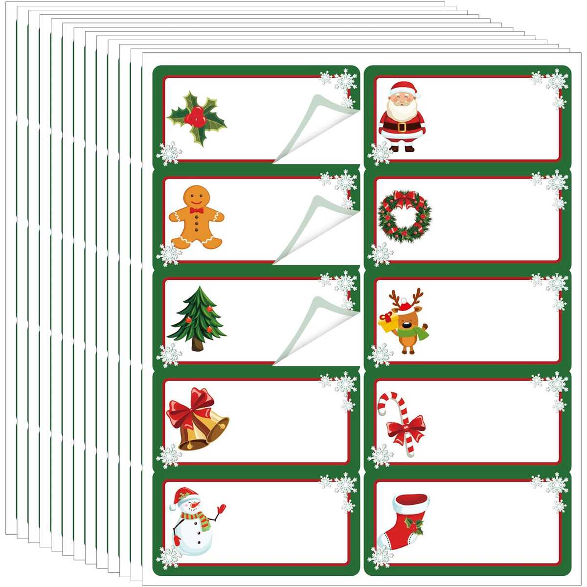 printable christmas labels free
