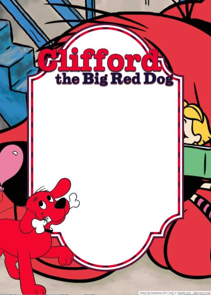 printable clifford the big red dog