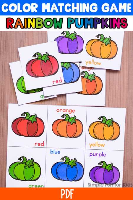 printable color pumpkins