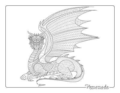 printable coloring dragon printable coloring dragon