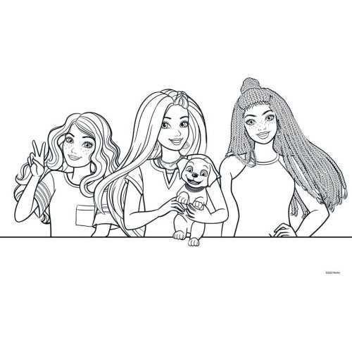 printable coloring pages barbie