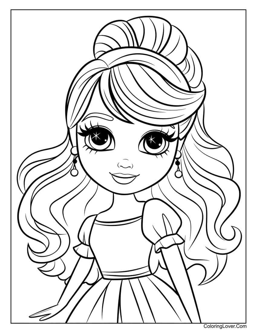 printable coloring pages barbie