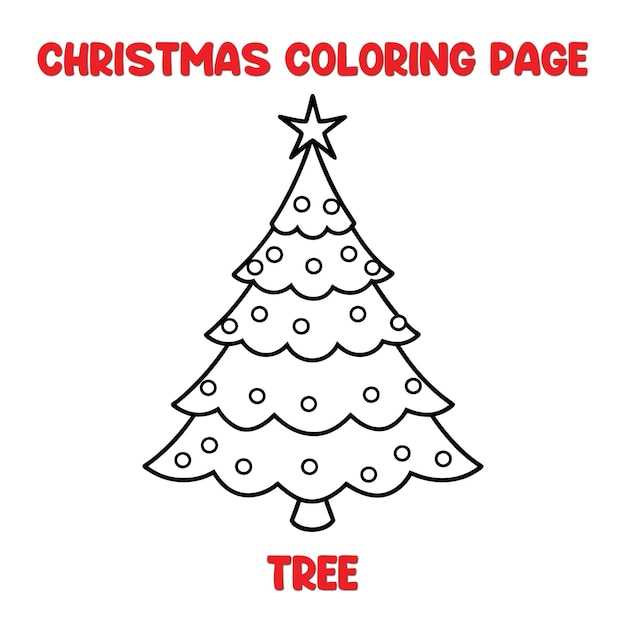 printable coloring pages of christmas trees