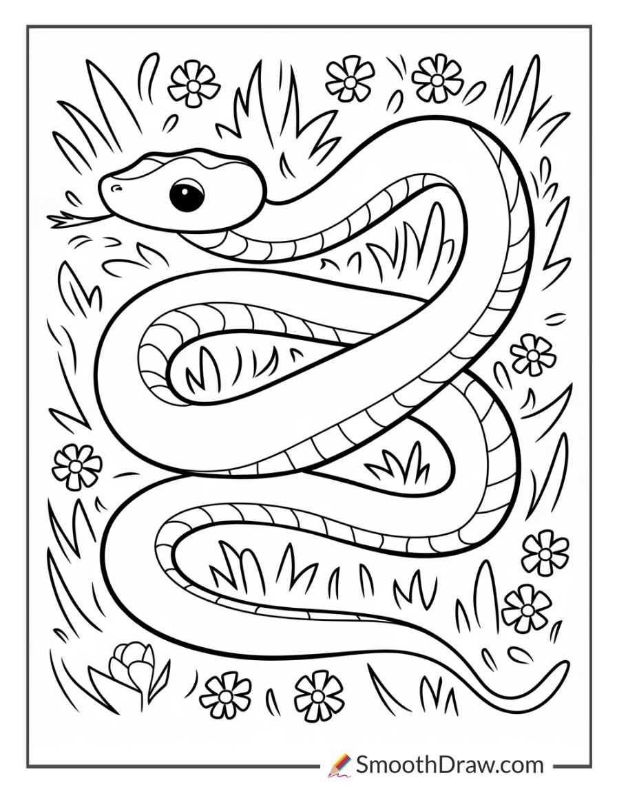 printable coloring pages of snakes