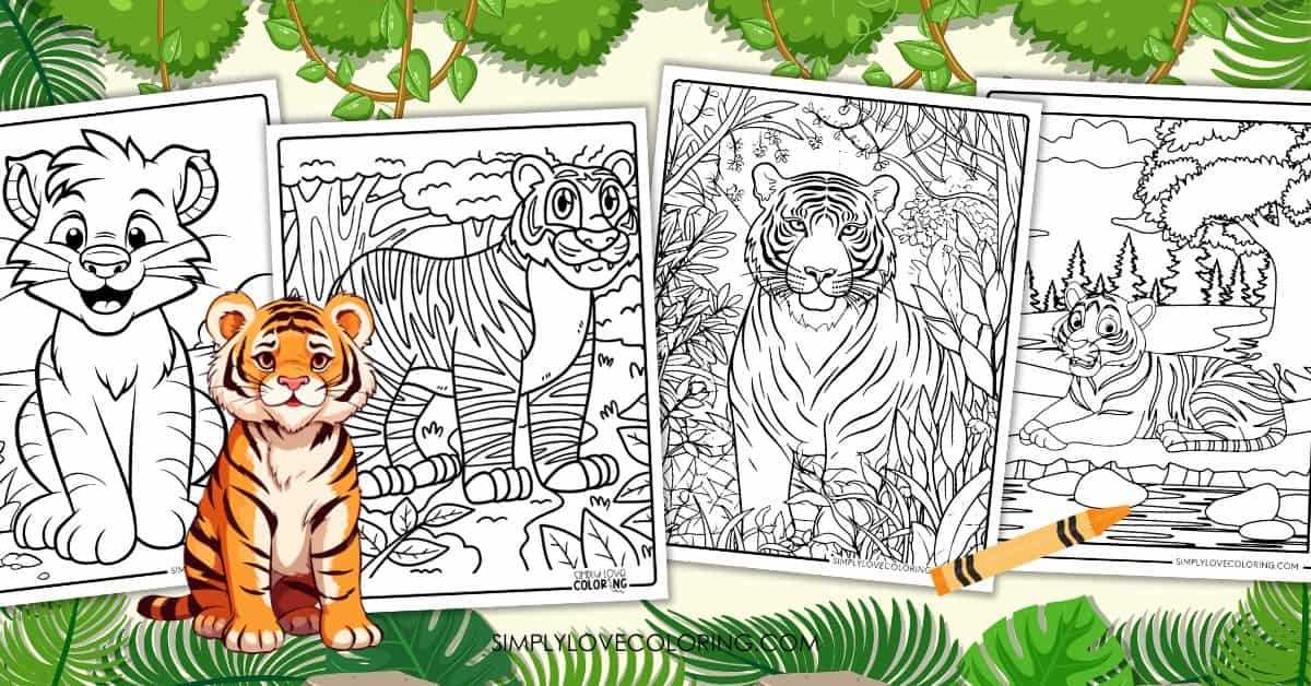 printable coloring pages tiger