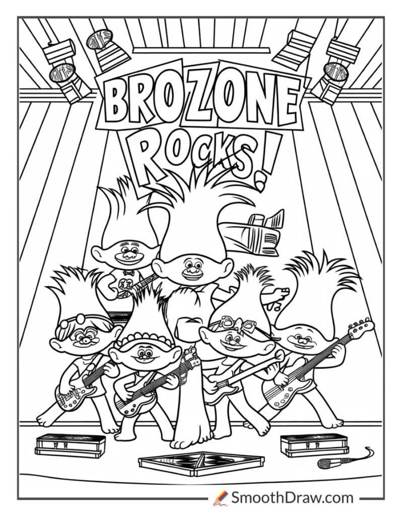 printable coloring pages trolls