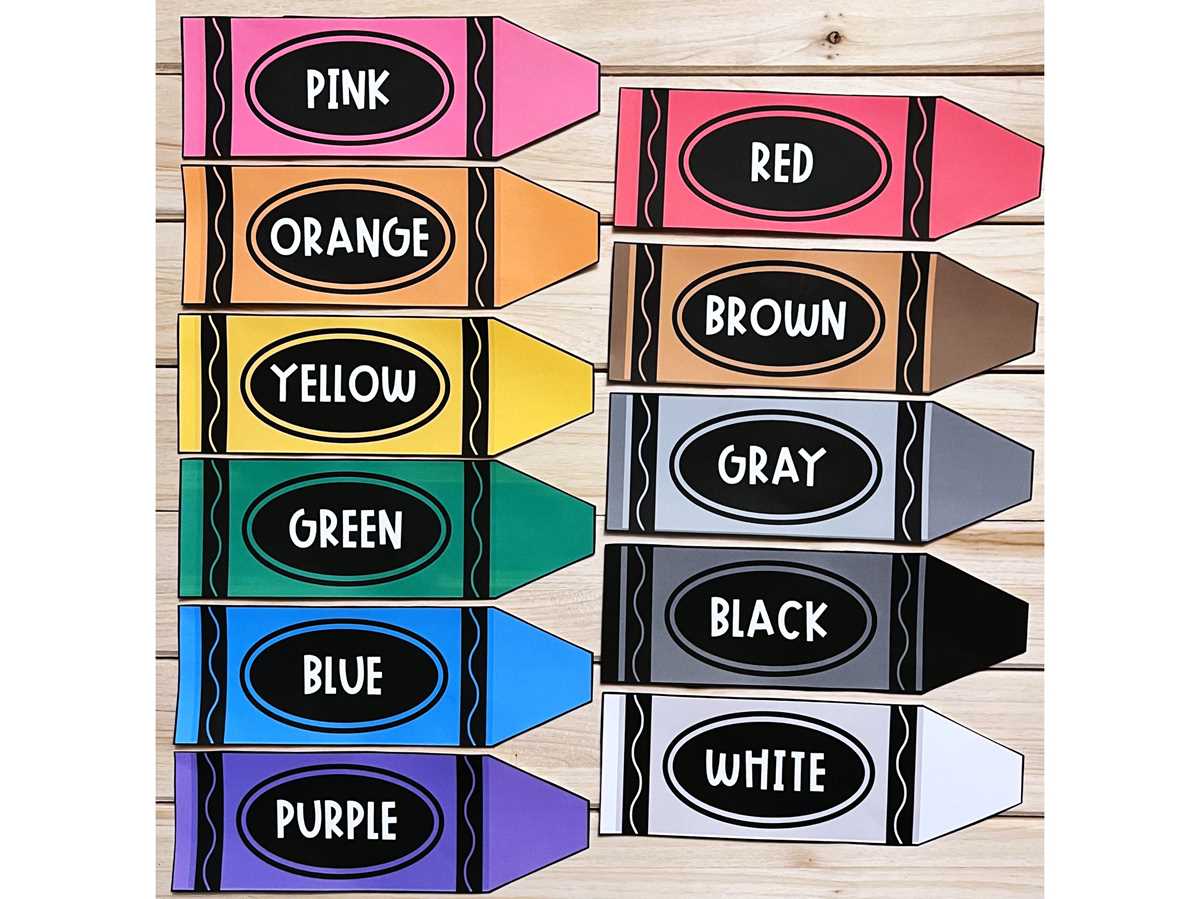 printable crayons with color names printable crayons with color names