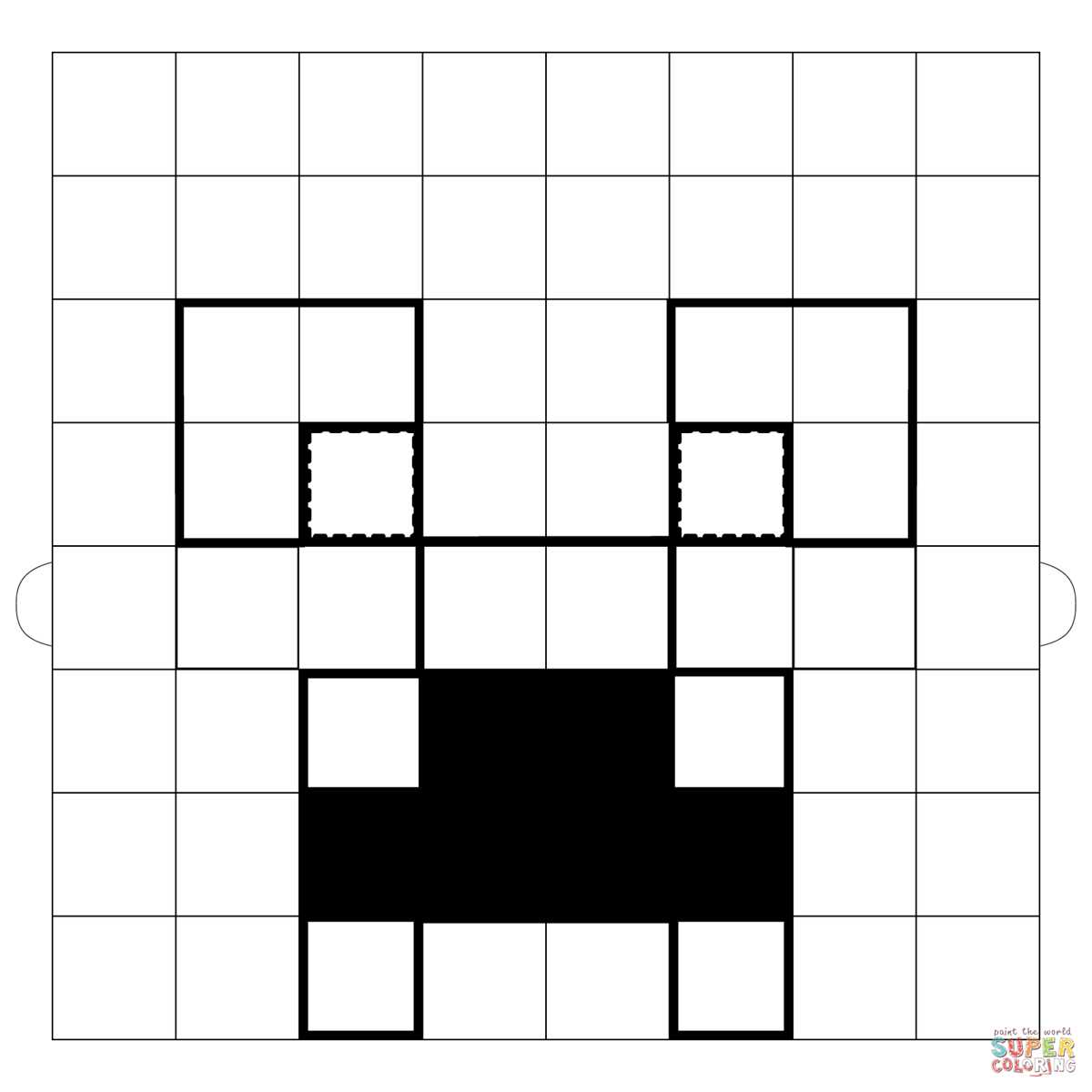 printable creeper face