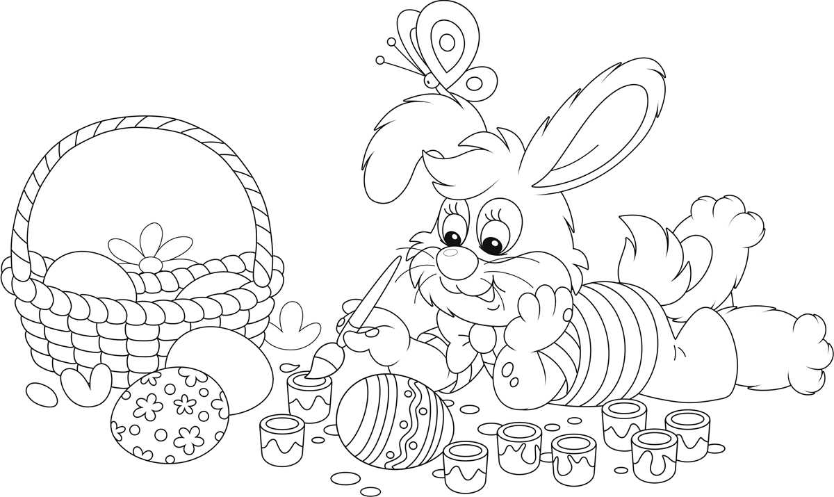 printable easter color sheets