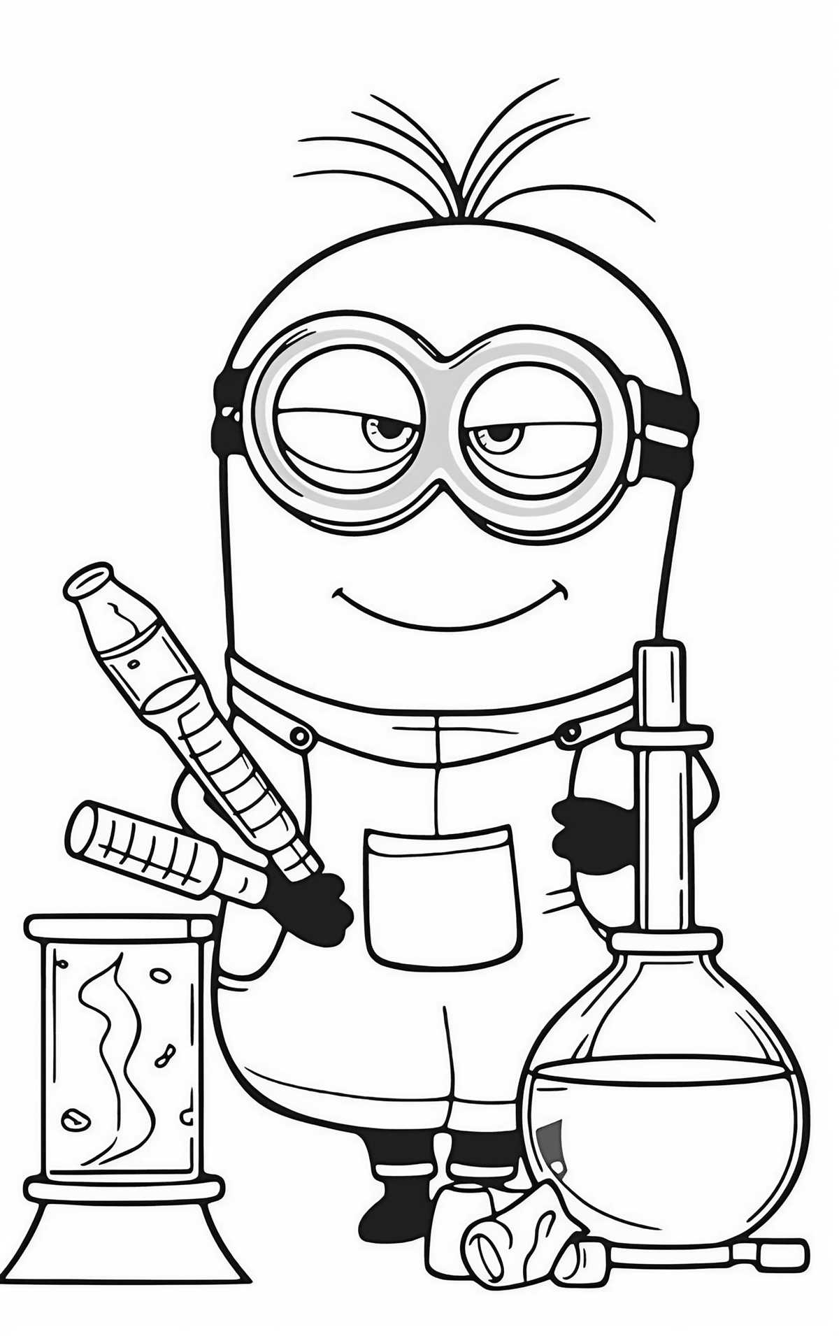 printable easy minion coloring pages