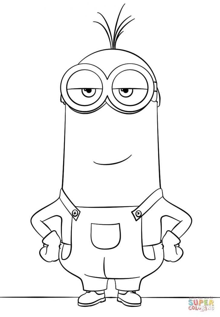 printable easy minion coloring pages