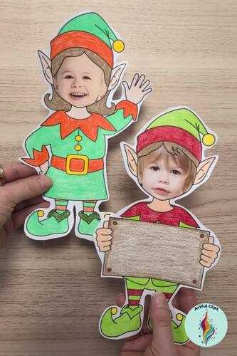 printable elf face template printable elf face template