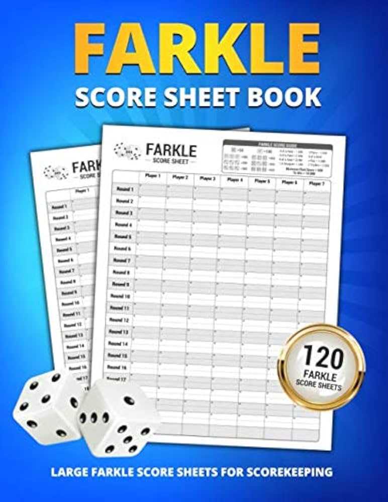 printable farkle score sheets