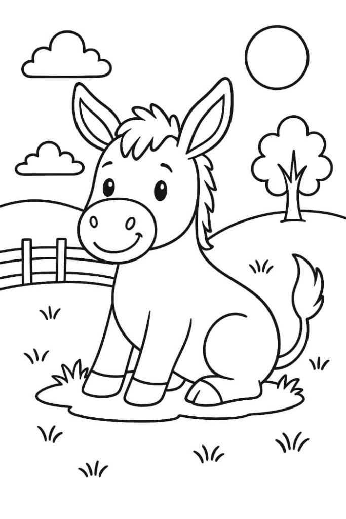 printable farm animal coloring pages