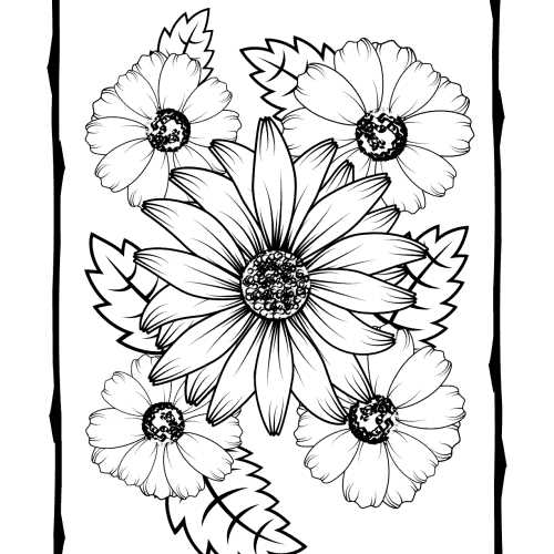 printable flower coloring sheets