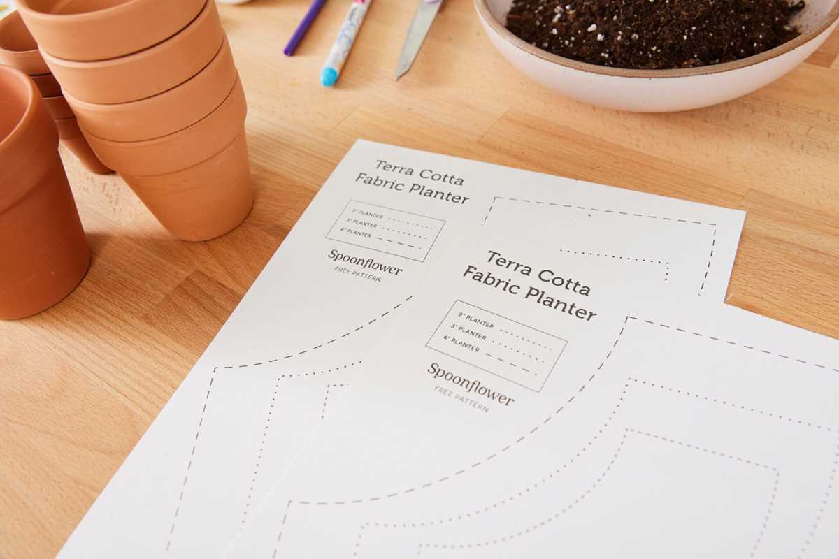 printable flower pot template