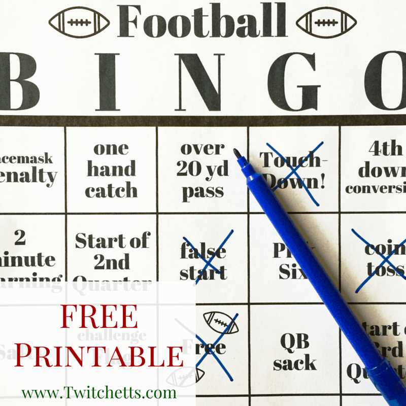 printable football bingo cards printable football bingo cards