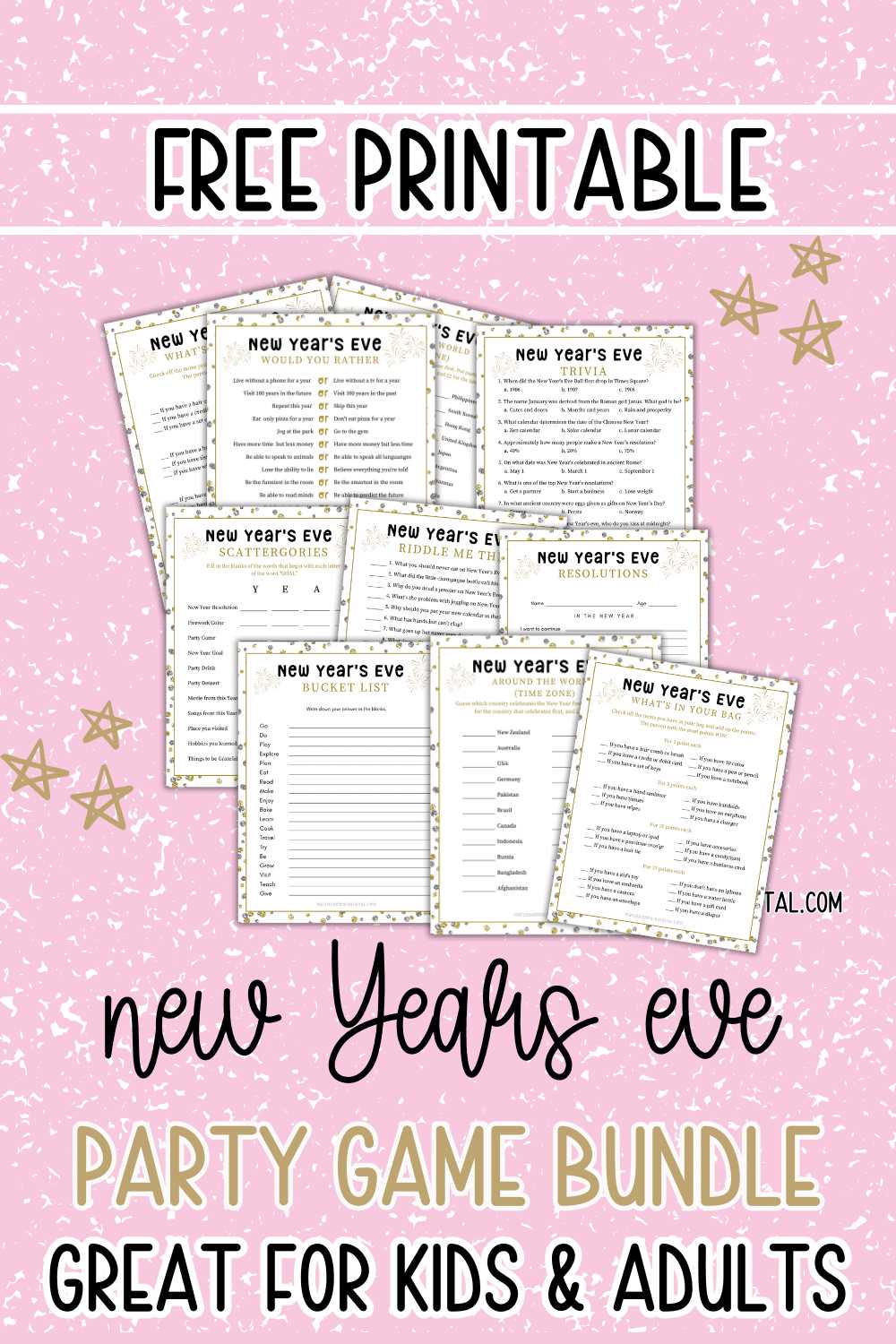 printable games for adults free