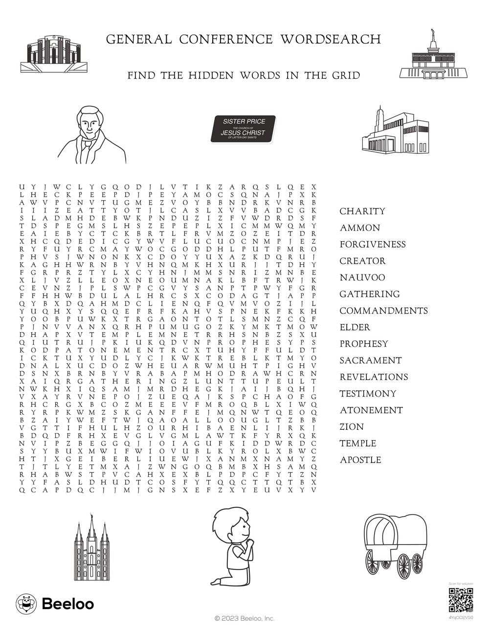 printable general conference activities