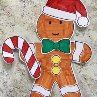 printable gingerbread man craft