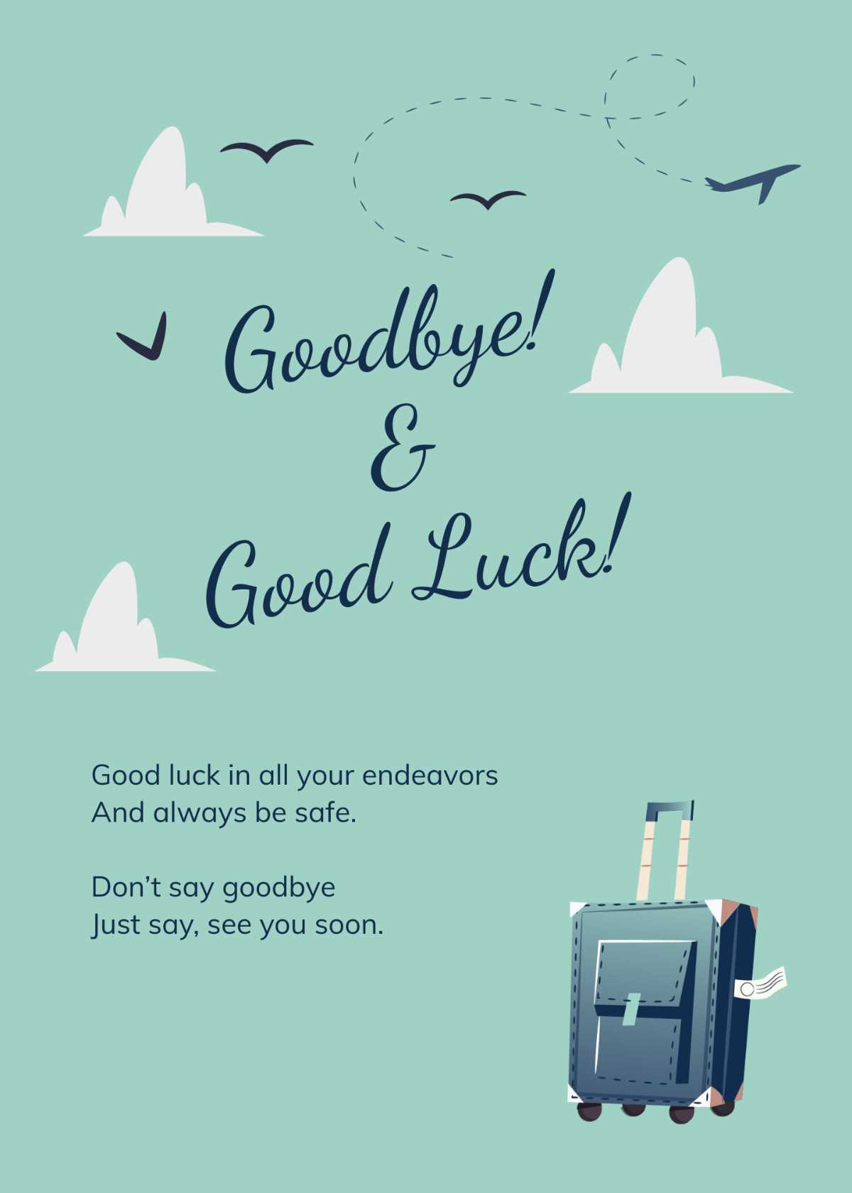 printable goodbye card for coworker